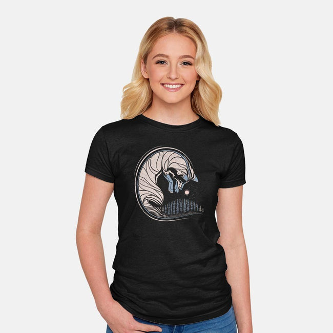 Chasing Its Tail-womens fitted tee-chechevica