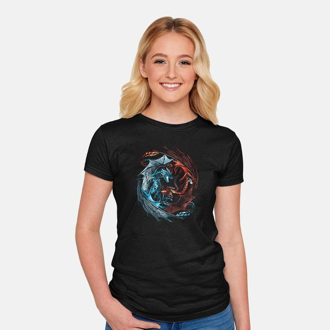 Game of Dragons-womens fitted tee-alemaglia