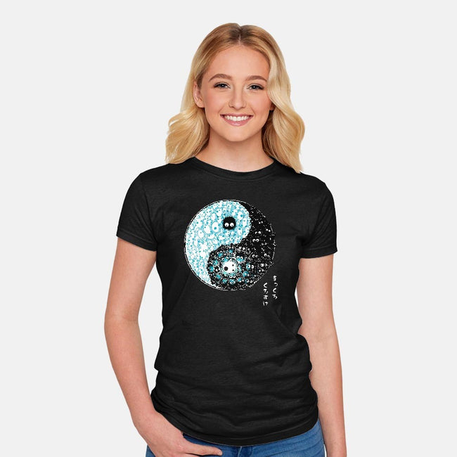 Dancing Forces-womens fitted tee-Harantula