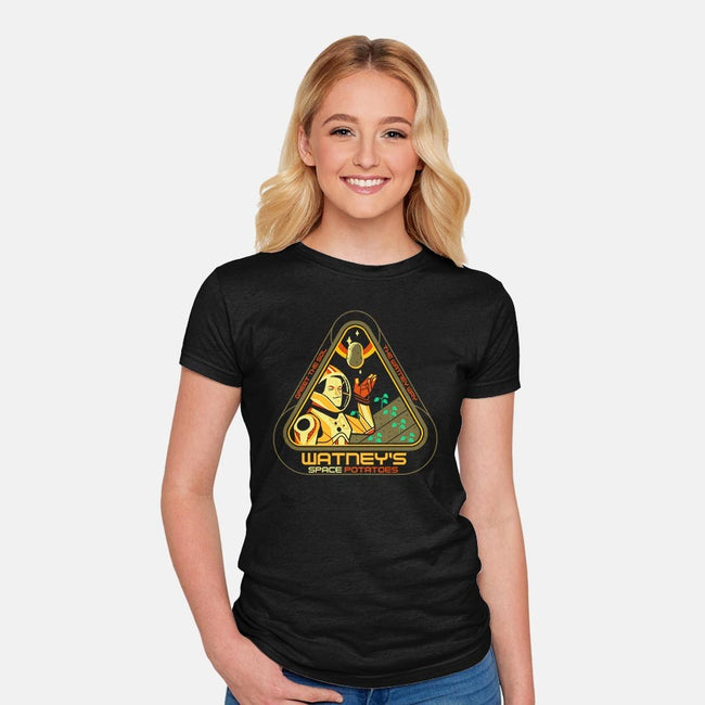 Watney's Space Potatoes-womens fitted tee-Glen Brogan