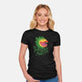 Feeeeeed Me-womens fitted tee-DinoMike