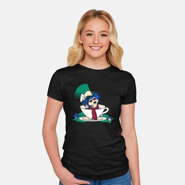 A Nice Cup of Tea-womens fitted tee-Mandrie