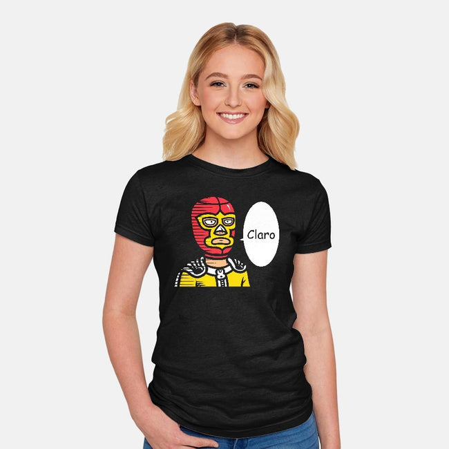 One Punch Macho-womens fitted tee-krisren28