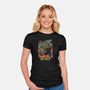 Clash of Gods Revisited-womens fitted tee-Melee_Ninja