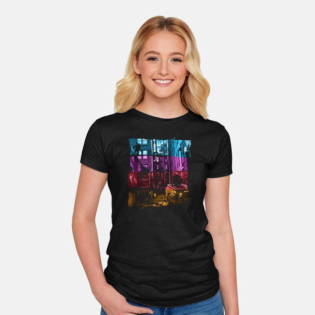 Anchovy Alley-womens fitted tee-DJKopet