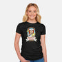 Chucky's Cheeses-womens fitted tee-krusemark