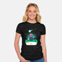 Stars-womens fitted tee-theteenosaur