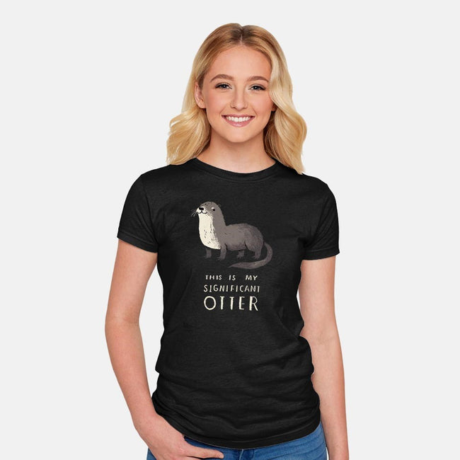 Significant Otter-womens fitted tee-louisros