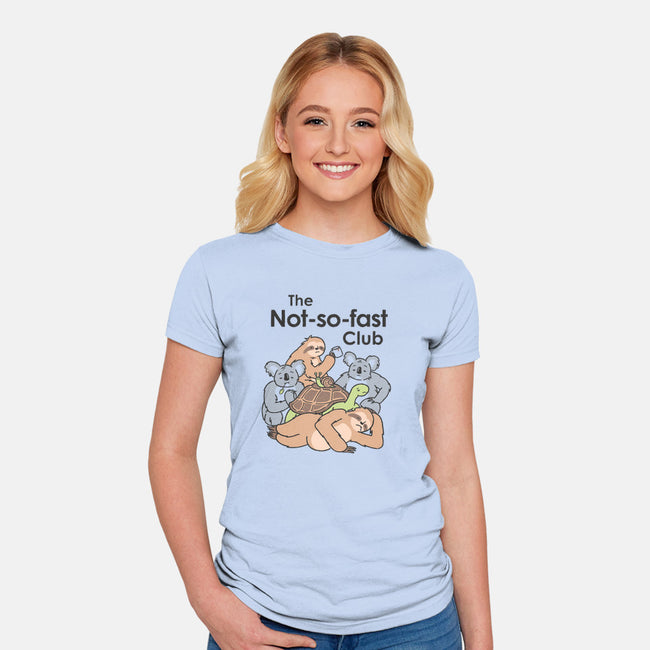 The Not So Fast Club-womens fitted tee-Gamma-Ray