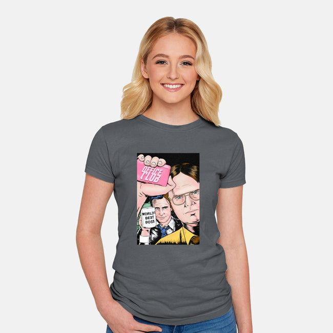 Office Club-womens fitted tee-MarianoSan