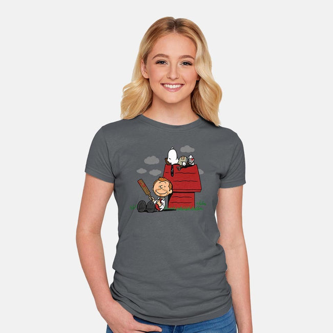 Peanuts of the Dead-womens fitted tee-Boggs Nicolas