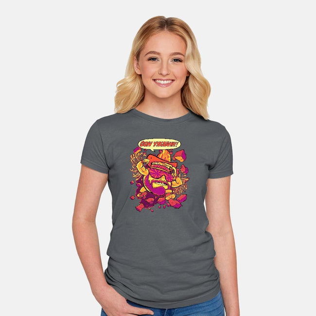 Macho-Kool-womens fitted tee-BeastPop