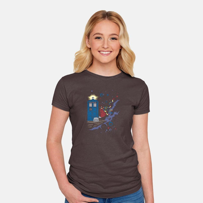 Who's Space-womens fitted tee-kal5000