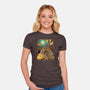 Steampunk Neighbor-womens fitted tee-batang 9tees