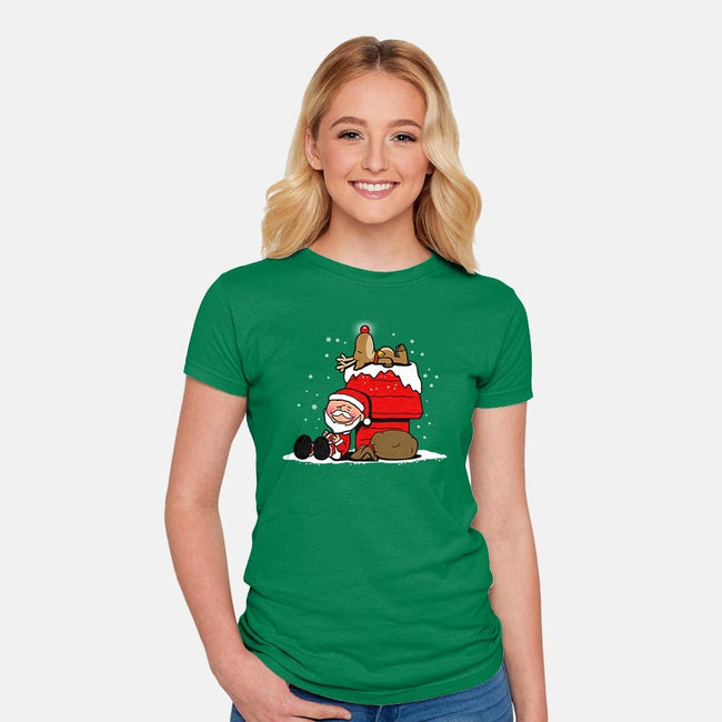 Christmas Nuts-womens fitted tee-Boggs Nicolas