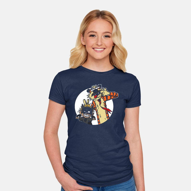 Crime Fighting Pals-womens fitted tee-AndreusD