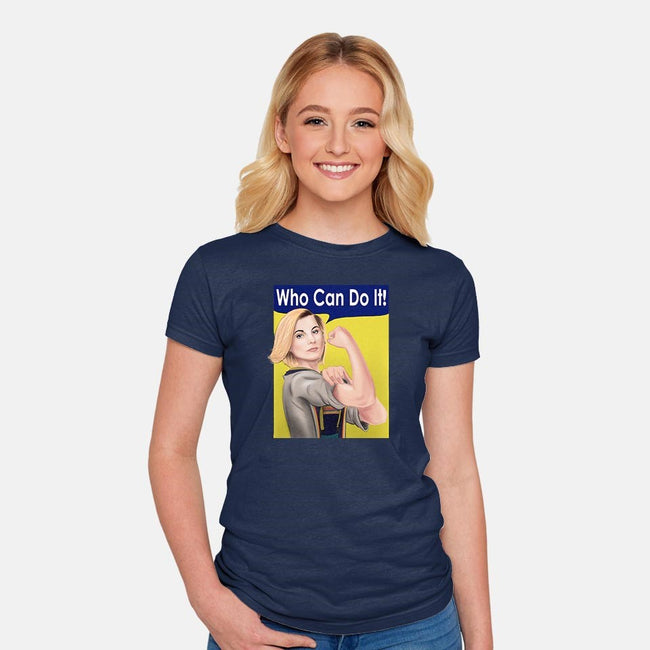 Who Can Do It!-womens fitted tee-MarianoSan