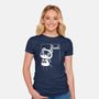 The Nookfather-womens fitted tee-theteenosaur