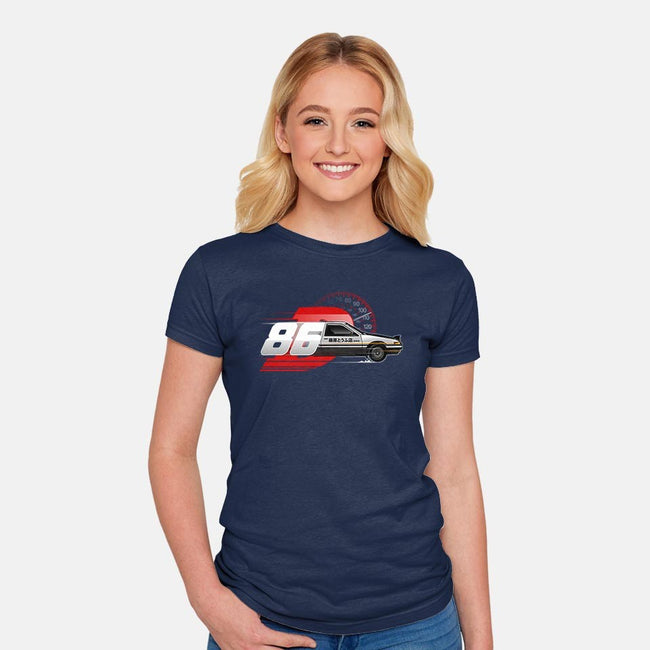 Akina's Drift King-womens fitted tee-InkOne