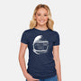 Never Date An Astronaut-womens fitted tee-Katie Campbell