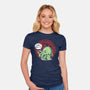 Little Cthulhu Is Hungry-womens fitted tee-TaylorRoss1