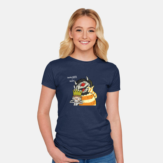 Monster and Max-womens fitted tee-MarianoSan