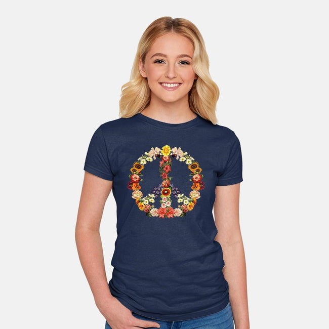 Flower Power-womens fitted tee-tobefonseca