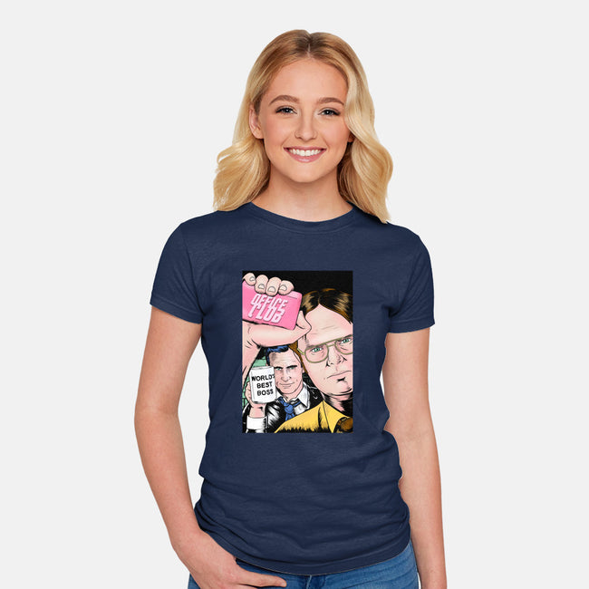 Office Club-womens fitted tee-MarianoSan