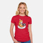 Meowscle-womens fitted tee-C0y0te7
