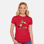 Christmas Nuts-womens fitted tee-Boggs Nicolas