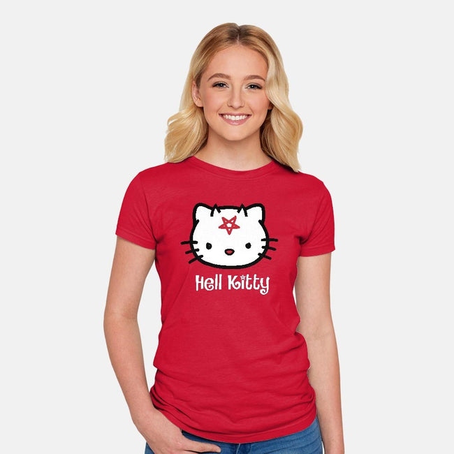Hell Kitty-womens fitted tee-spike00