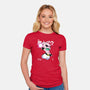 Chibi Planet Burst-womens fitted tee-mankeeboi