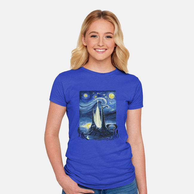Starry Fantasia-womens fitted tee-daobiwan