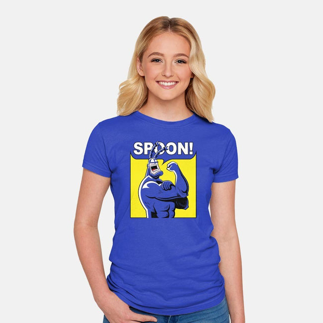 Spoon!-womens fitted tee-mattsinorart