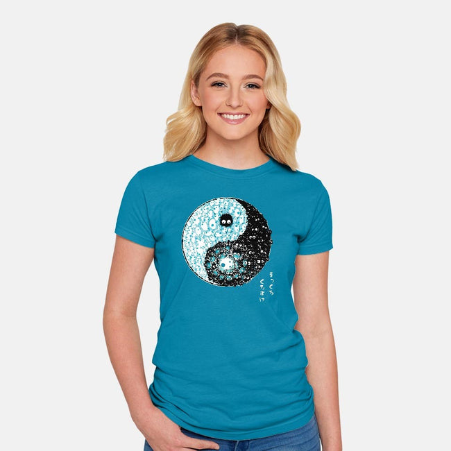 Dancing Forces-womens fitted tee-Harantula