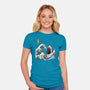 Great White off Amity-womens fitted tee-ninjaink