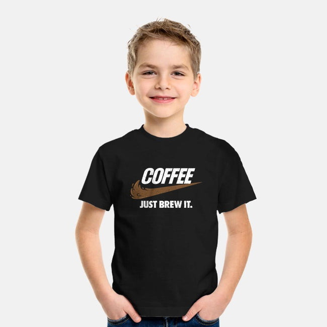 Just Brew It-youth basic tee-mikehandyart