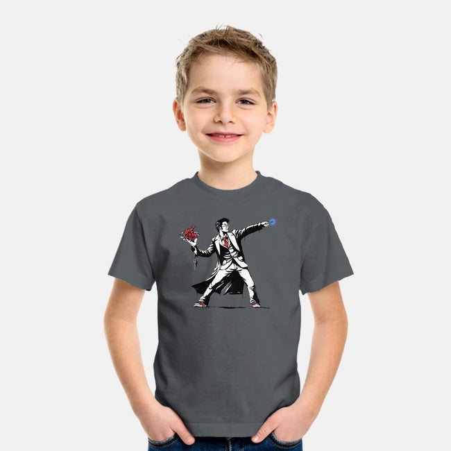 Banksy10-youth basic tee-Six Eyed Monster