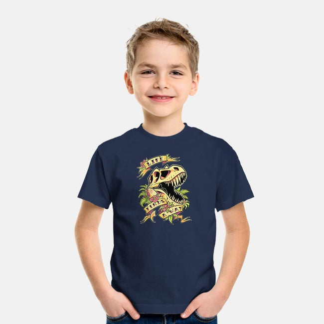Life Finds a Way-youth basic tee-Squeedge Monster