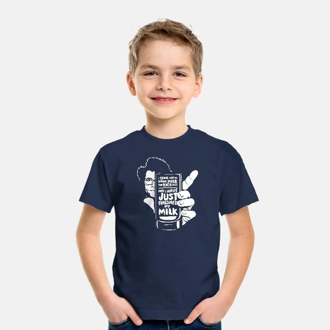 Drink Milk and Kick Ass-youth basic tee-butcherbilly