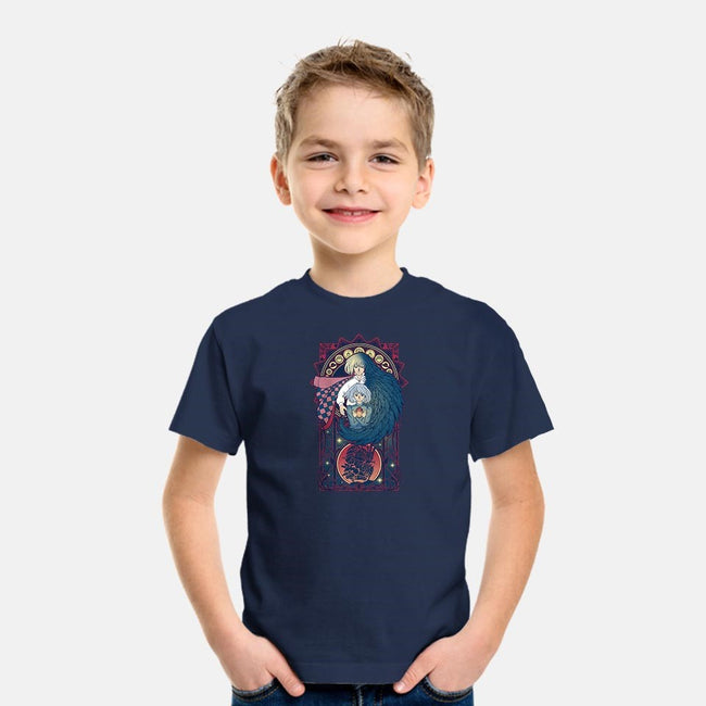 Art of a Moving Castle-youth basic tee-Chocolateraisinfury