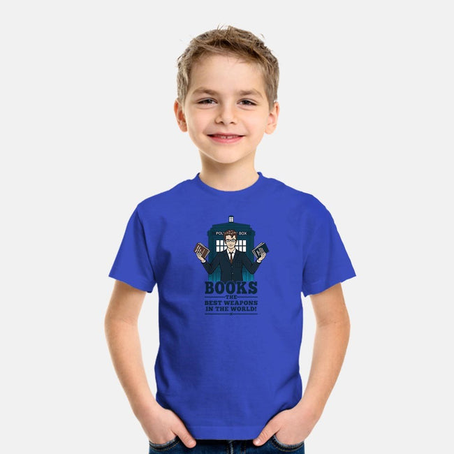 Books, The Best Weapons-youth basic tee-pigboom