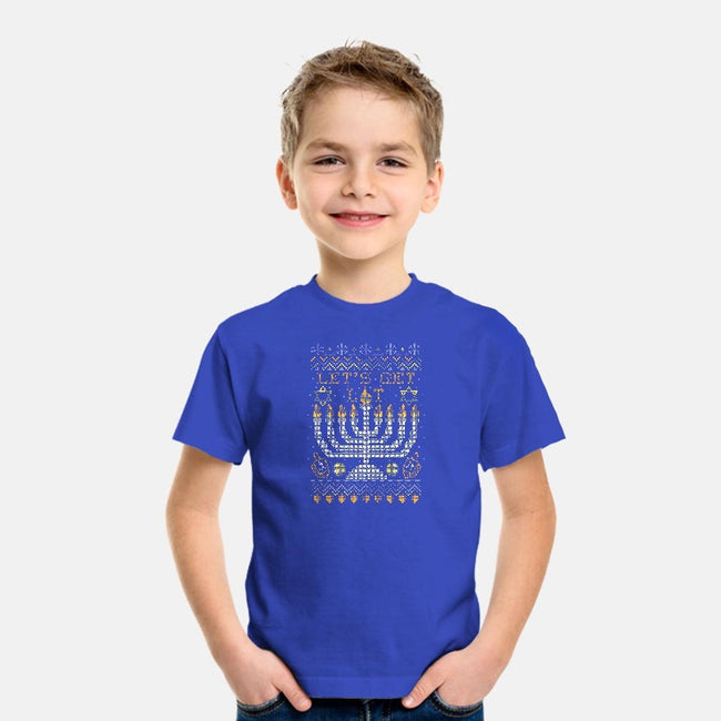 Hanukkah Is Lit-youth basic tee-beware1984